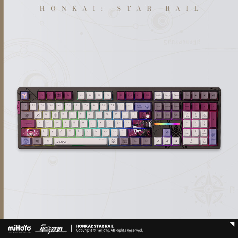 Honkai: Star Rail Official Kafka RGB Backlit Mechanical Keyboard From Teyvatavern.com