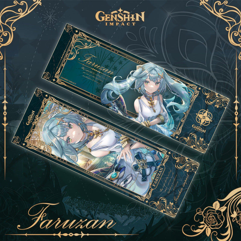 Genshin Laser Double-sided Foil Bookmark - Formal Dress - Teyvat Tavern - Genshin Merch