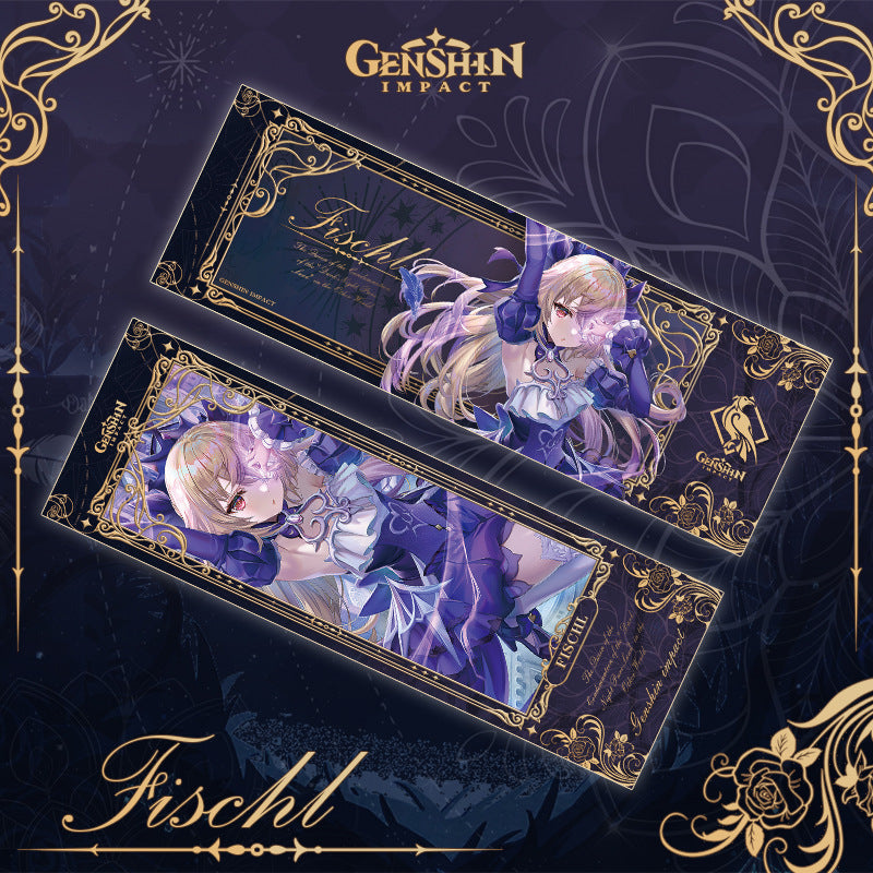 Genshin Laser Double-sided Foil Bookmark - Formal Dress - Teyvat Tavern - Genshin Merch