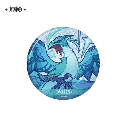 [OFFICIAL] Genshin Official Windblume’s Breath Theme Badge - Teyvat Tavern - Genshin Merch
