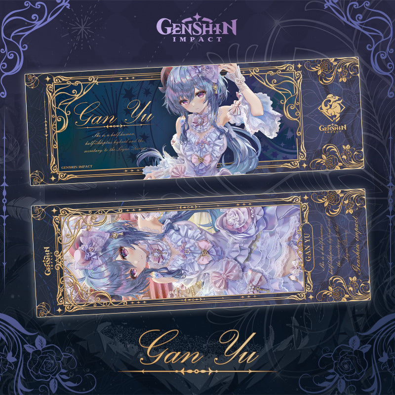 Genshin Laser Double-sided Foil Bookmark - Formal Dress - Teyvat Tavern - Genshin Merch