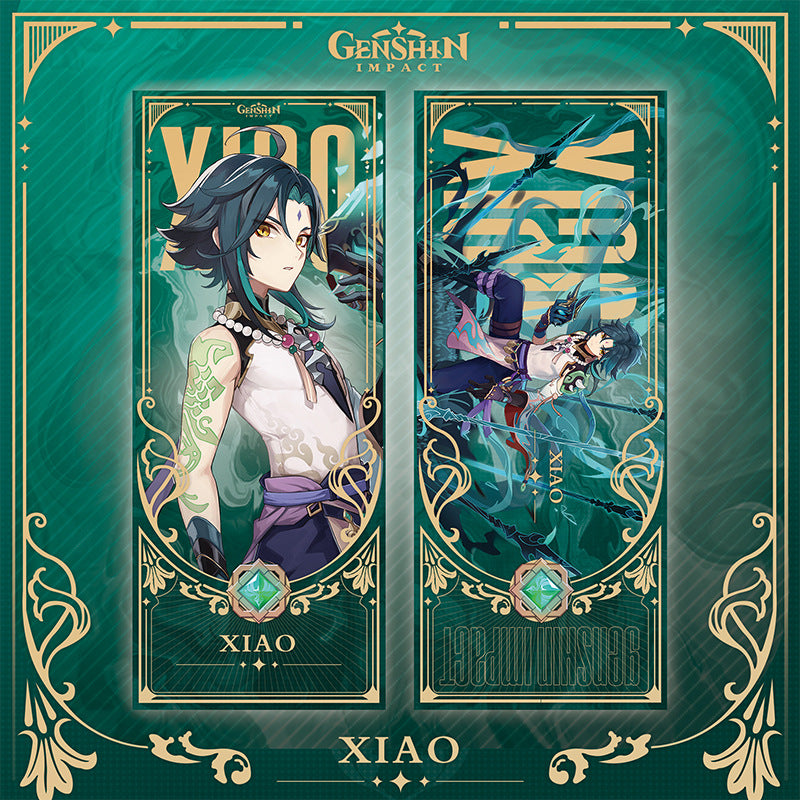 Genshin Laser Double-sided Foil Bookmark - Teyvat Tavern - Genshin Merch