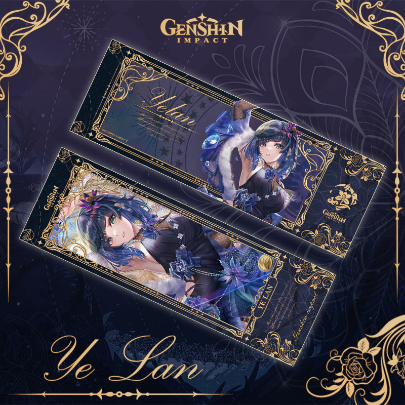 Genshin Laser Double-sided Foil Bookmark - Formal Dress - Teyvat Tavern - Genshin Merch