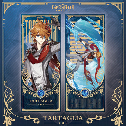 Genshin Laser Double-sided Foil Bookmark - Teyvat Tavern - Genshin Merch