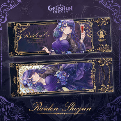 Genshin Laser Double-sided Foil Bookmark - Formal Dress - Teyvat Tavern - Genshin Merch