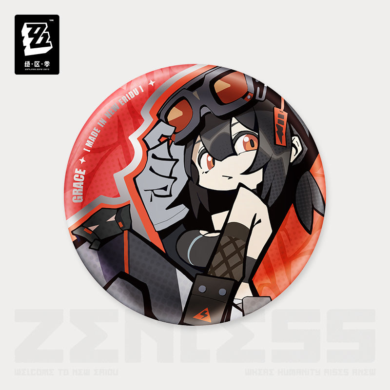 [OFFICIAL] New Eridu Series Chibi Badge - Belobog Heavy Industries - Teyvat Tavern - Genshin Impact & Honkai Star Rail Merch