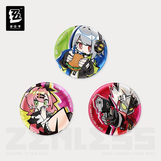 [OFFICIAL] New Eridu Series Chibi Badge - Gentle House - Teyvat Tavern - Genshin Impact & Honkai Star Rail Merch