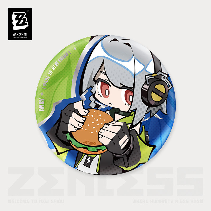 [OFFICIAL] New Eridu Series Chibi Badge - Gentle House - Teyvat Tavern - Genshin Impact & Honkai Star Rail Merch