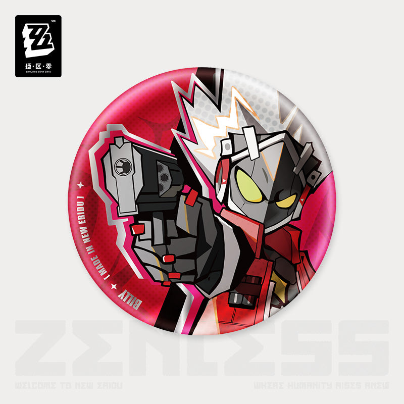 [OFFICIAL] New Eridu Series Chibi Badge - Gentle House - Teyvat Tavern - Genshin Impact & Honkai Star Rail Merch