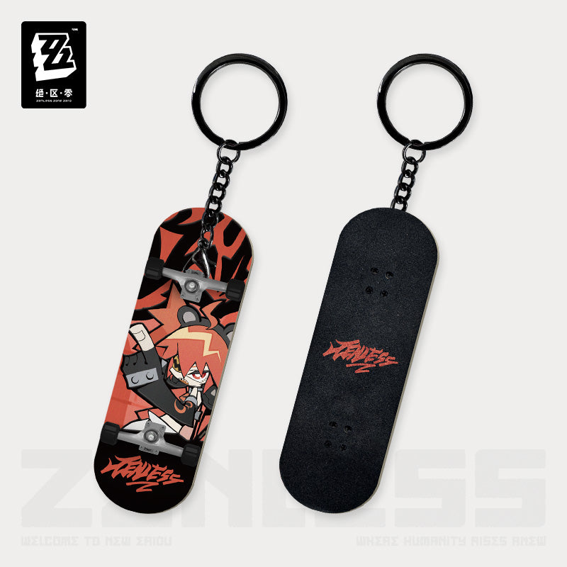 [OFFICIAL] New Eridu Series Chibi Fingertip Skateboard Keychain - Belobog Heavy Industries - Teyvat Tavern - Genshin Impact & Honkai Star Rail Merch