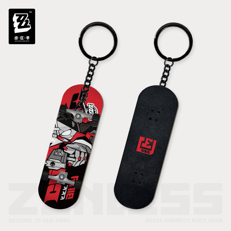 [OFFICIAL] New Eridu Series Chibi Fingertip Skateboard Keychain - Gentle House - Teyvat Tavern - Genshin Impact & Honkai Star Rail Merch