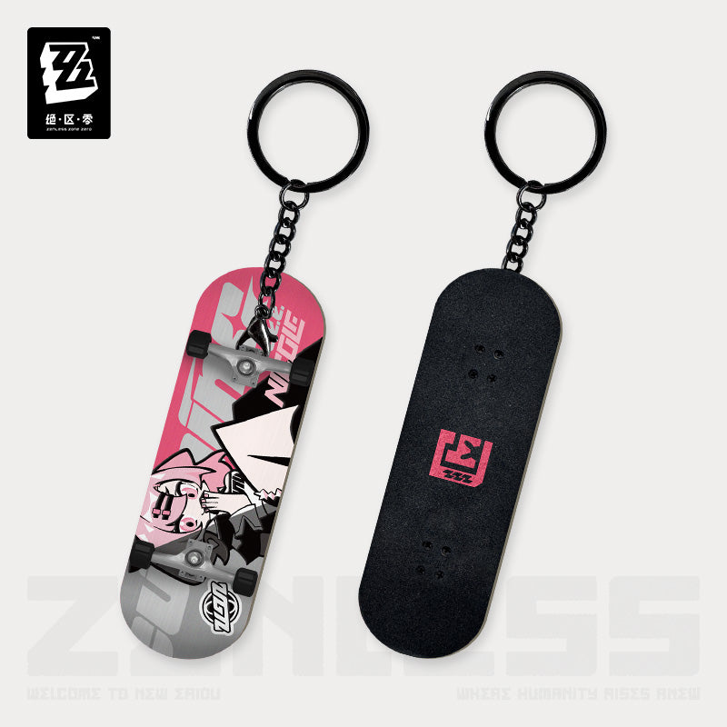 [OFFICIAL] New Eridu Series Chibi Fingertip Skateboard Keychain - Gentle House - Teyvat Tavern - Genshin Impact & Honkai Star Rail Merch