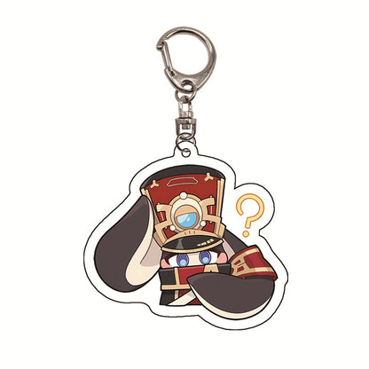 Honkai: Star Rail Pom-Pom Cute Acrylic Keychain - Teyvat Tavern - Genshin Merch