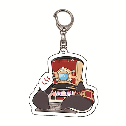 Honkai: Star Rail Pom-Pom Cute Acrylic Keychain - Teyvat Tavern - Genshin Merch