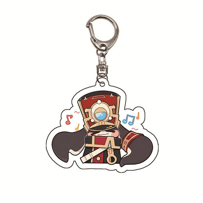 Honkai: Star Rail Pom-Pom Cute Acrylic Keychain - Teyvat Tavern - Genshin Merch