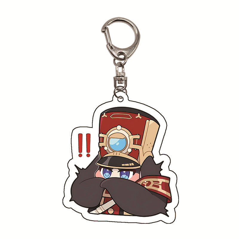 Honkai: Star Rail Pom-Pom Cute Acrylic Keychain - Teyvat Tavern - Genshin Merch