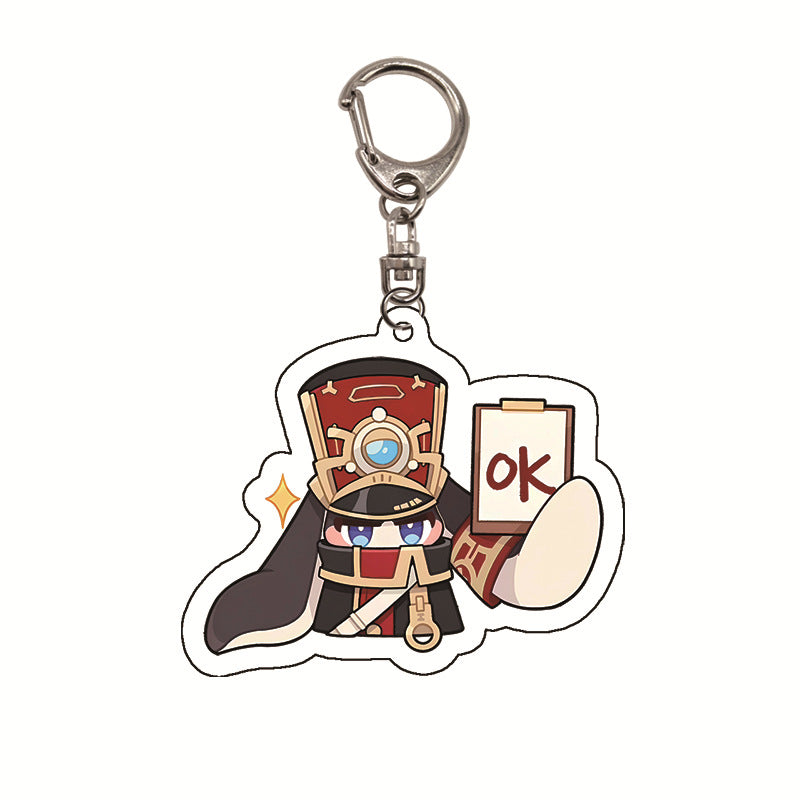 Honkai: Star Rail Pom-Pom Cute Acrylic Keychain - Teyvat Tavern - Genshin Merch