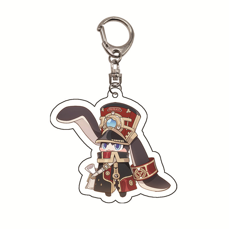 Honkai: Star Rail Pom-Pom Cute Acrylic Keychain - Teyvat Tavern - Genshin Merch