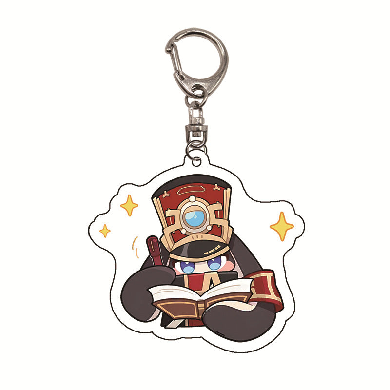 Honkai: Star Rail Pom-Pom Cute Acrylic Keychain - Teyvat Tavern - Genshin Merch