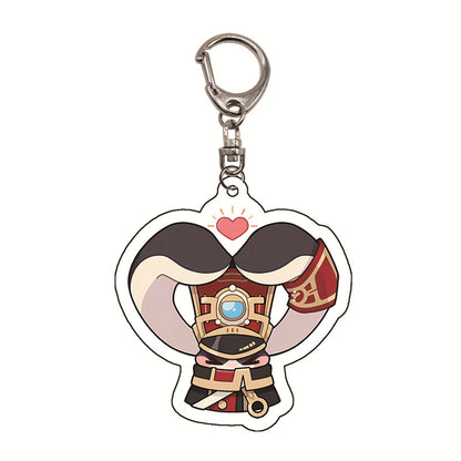 Honkai: Star Rail Pom-Pom Cute Acrylic Keychain - Teyvat Tavern - Genshin Merch