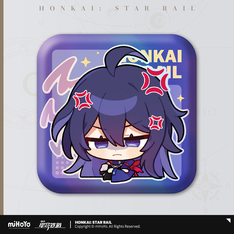 [OFFICIAL] Pom-Pom's Exhibition Hall Character Square Badge - Teyvat Tavern - Genshin Merch