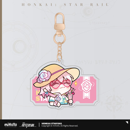 [OFFICIAL] Pom-Pom's Exhibition Hall Character Acrylic Keychain - Teyvat Tavern - Genshin Merch