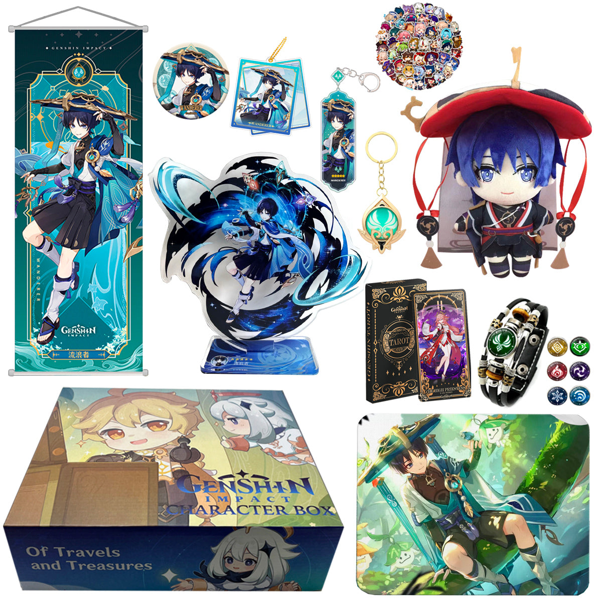 Genshin Impact Character Gift Box with Plush Toy - Teyvat Tavern - Genshin Merch