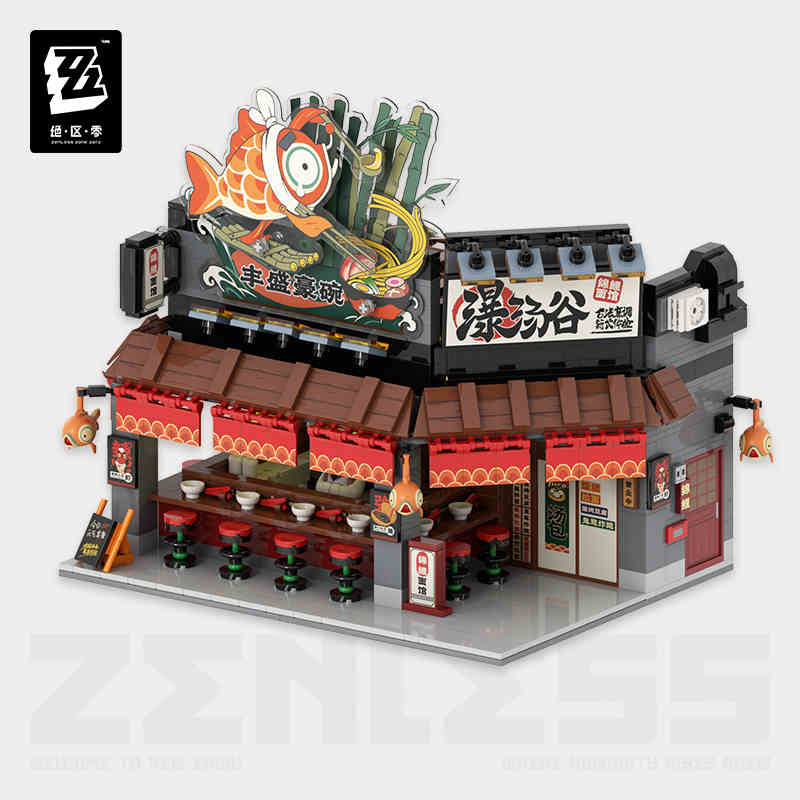 [OFFICIAL] Zenless Zone Zero 6th Street Scene-Assembly Building Blocks Toy Vol.1 - Teyvat Tavern - Genshin Impact & Honkai Star Rail & 3Z Merch