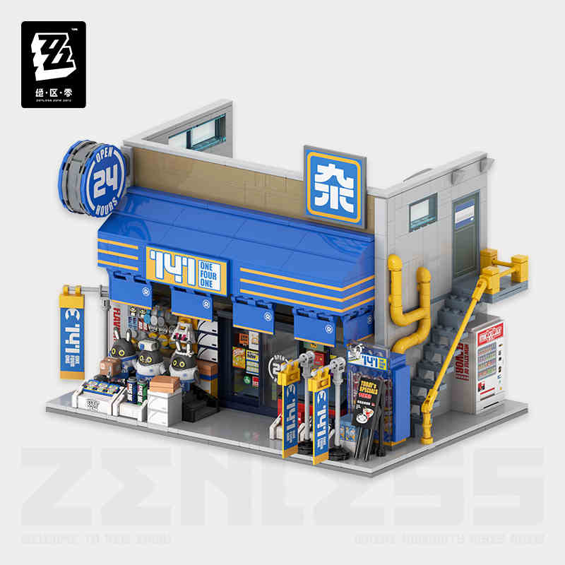 [OFFICIAL] Zenless Zone Zero 6th Street Scene-Assembly Building Blocks Toy Vol.1 - Teyvat Tavern - Genshin Impact & Honkai Star Rail & 3Z Merch