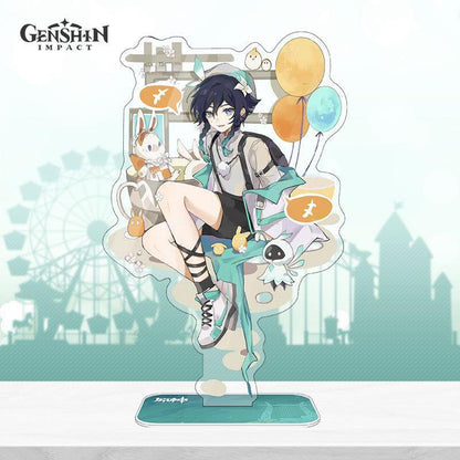 Genshin Amusement Park Theme Acrylic Stand Figure - Pyro Boy - Teyvat Tavern - Genshin Impact & Honkai Star Rail & 3Z Merch