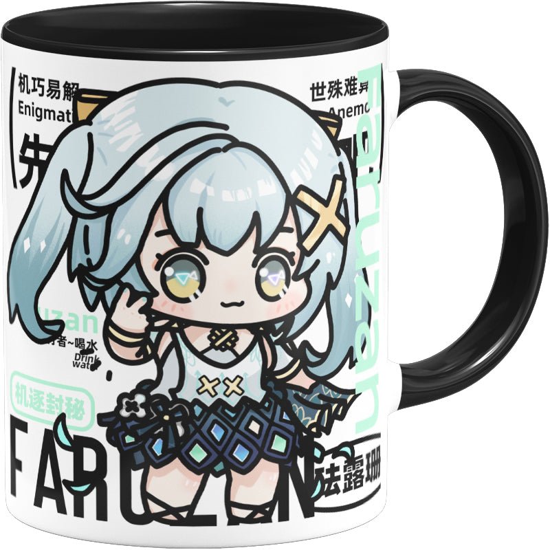 Genshin Impact Comic Style Cute Character Ceramics Mug - Faruzan - Teyvat Tavern - Genshin Impact & Honkai Star Rail & 3Z Merch