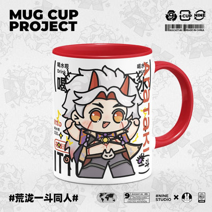 Genshin Impact Comic Style Cute Character Ceramics Mug - Itto - Teyvat Tavern - Genshin Impact & Honkai Star Rail & 3Z Merch