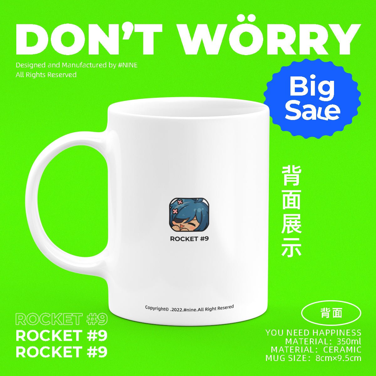 Genshin Impact Comic Style Cute Character Ceramics Mug - Kaeya - Teyvat Tavern - Genshin Impact & Honkai Star Rail & 3Z Merch