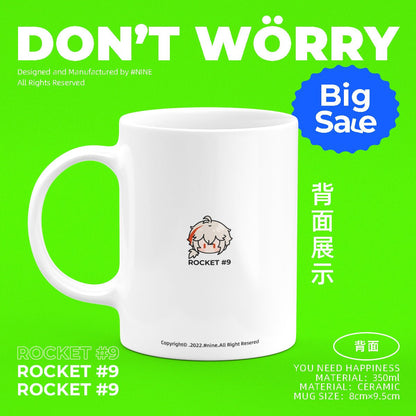 Genshin Impact Comic Style Cute Character Ceramics Mug - Kazuha - Teyvat Tavern - Genshin Impact & Honkai Star Rail & 3Z Merch