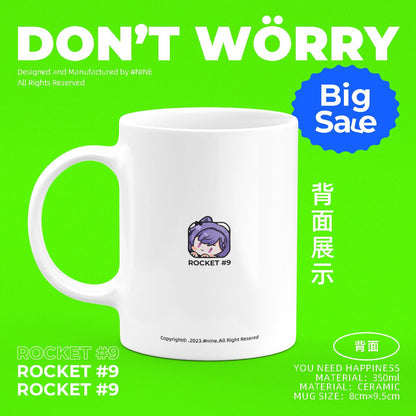 Genshin Impact Comic Style Cute Character Ceramics Mug - Keqing - Teyvat Tavern - Genshin Impact & Honkai Star Rail & 3Z Merch