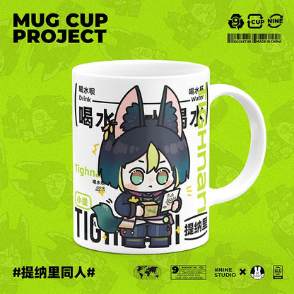 Genshin Impact Comic Style Cute Character Ceramics Mug - Tighnari - Teyvat Tavern - Genshin Impact & Honkai Star Rail & 3Z Merch