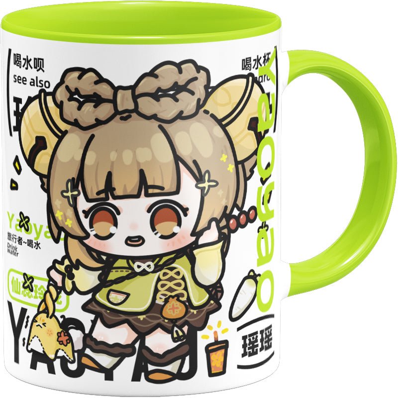 Genshin Impact Comic Style Cute Character Ceramics Mug - Yaoyao - Teyvat Tavern - Genshin Impact & Honkai Star Rail & 3Z Merch