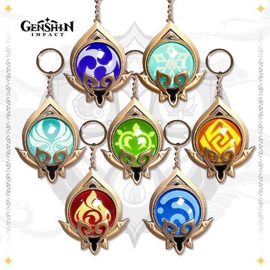 Genshin Impact Element Vision Keychain - Teyvat Tavern - Genshin Impact & Honkai Star Rail & 3Z Merch