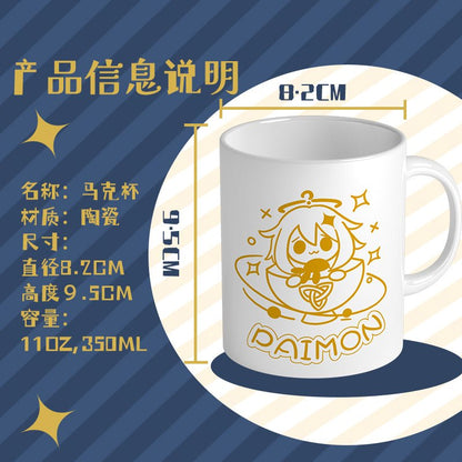 Genshin Impact Paimon Ceramic Mug - Teyvat Tavern - Genshin Impact & Honkai Star Rail & 3Z Merch