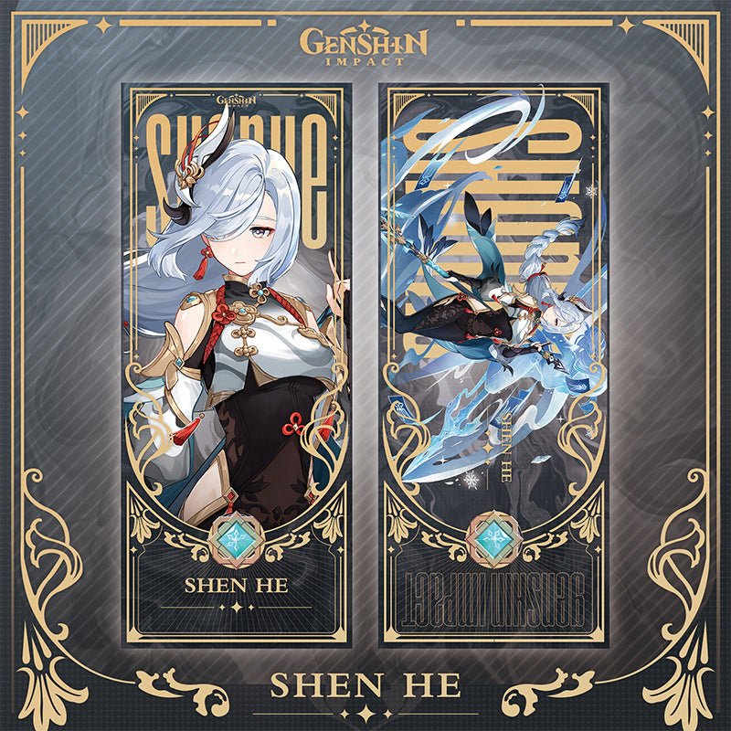 Genshin Laser Double - sided Foil Bookmark - Teyvat Tavern - Genshin Impact & Honkai Star Rail & 3Z Merch