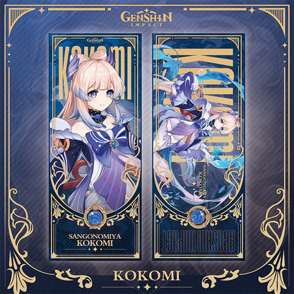 Genshin Laser Double - sided Foil Bookmark - Teyvat Tavern - Genshin Impact & Honkai Star Rail & 3Z Merch