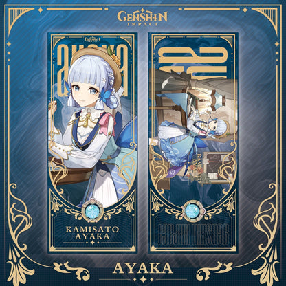 Genshin Laser Double - sided Foil Bookmark - Teyvat Tavern - Genshin Impact & Honkai Star Rail & 3Z Merch