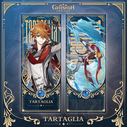 Genshin Laser Double - sided Foil Bookmark - Teyvat Tavern - Genshin Impact & Honkai Star Rail & 3Z Merch