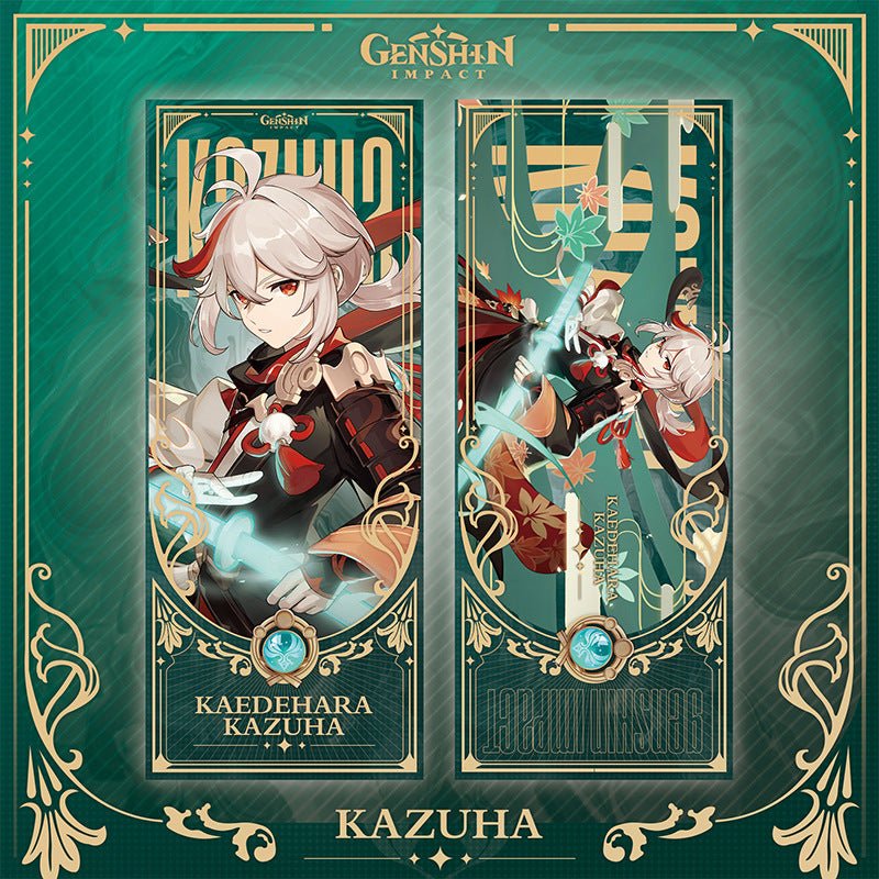 Genshin Laser Double - sided Foil Bookmark - Teyvat Tavern - Genshin Impact & Honkai Star Rail & 3Z Merch