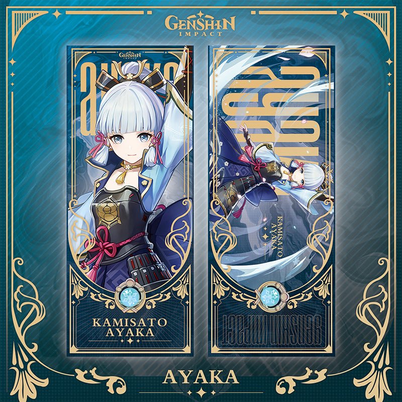 Genshin Laser Double - sided Foil Bookmark - Teyvat Tavern - Genshin Impact & Honkai Star Rail & 3Z Merch