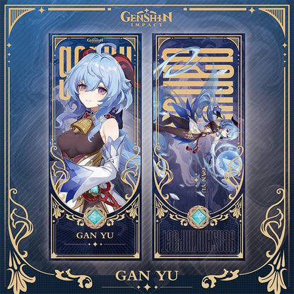 Genshin Laser Double - sided Foil Bookmark - Teyvat Tavern - Genshin Impact & Honkai Star Rail & 3Z Merch