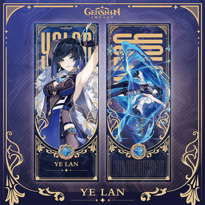 Genshin Laser Double - sided Foil Bookmark - Teyvat Tavern - Genshin Impact & Honkai Star Rail & 3Z Merch