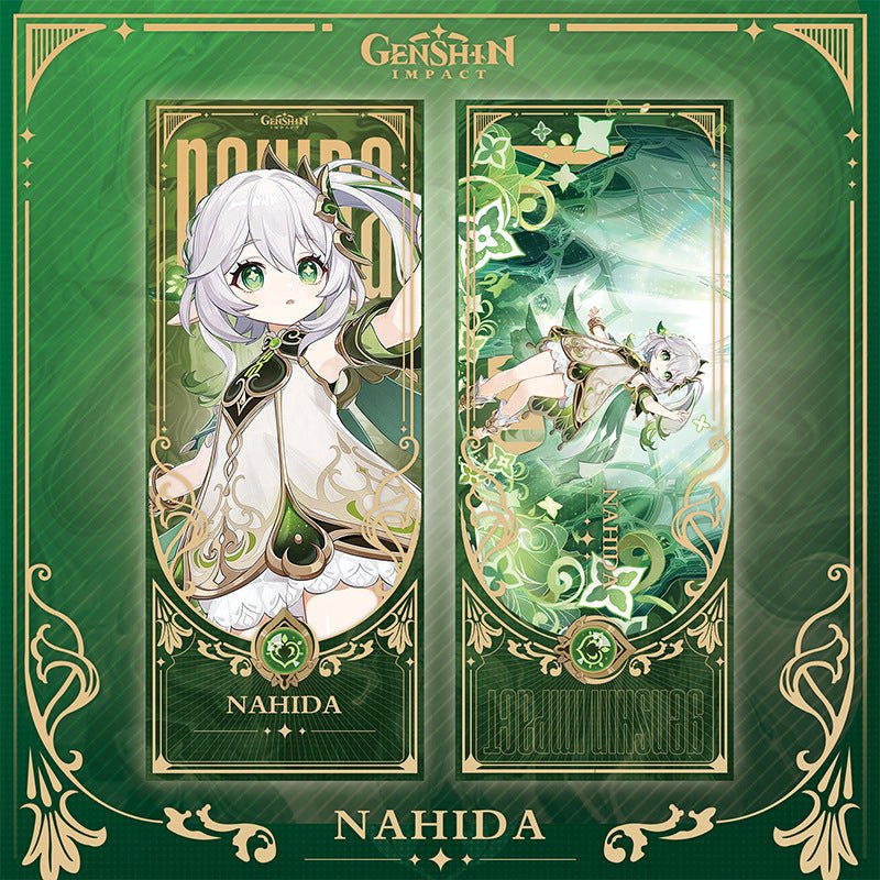 Genshin Laser Double - sided Foil Bookmark - Teyvat Tavern - Genshin Impact & Honkai Star Rail & 3Z Merch