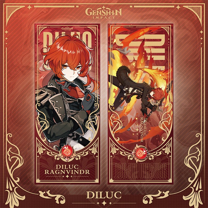 Genshin Laser Double - sided Foil Bookmark - Teyvat Tavern - Genshin Impact & Honkai Star Rail & 3Z Merch