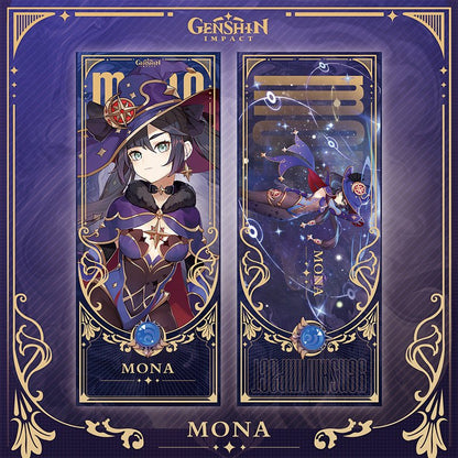 Genshin Laser Double - sided Foil Bookmark - Teyvat Tavern - Genshin Impact & Honkai Star Rail & 3Z Merch